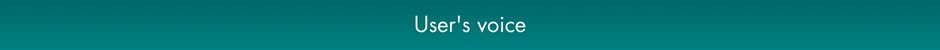 User's voice