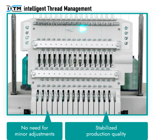 Tajima's AI Embroidery Machines：No manual adjustment needed Stabilized production quality